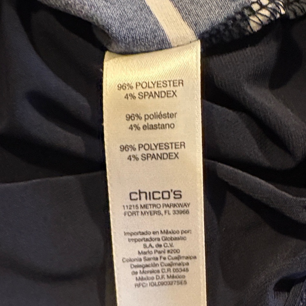 Chico's Black and White Floral Blouse - Picture 7 of 8